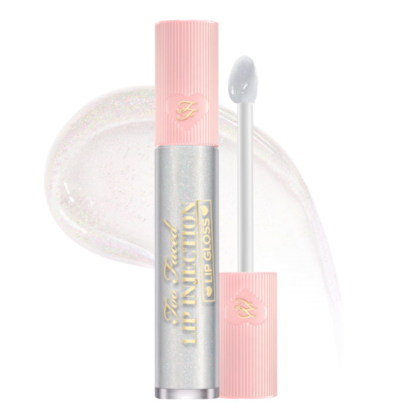 Too Faced Lip Injection Lip Gloss Cooling Instant Lip Plumper | Creates Visible Volume, Hydration & Shine | In High-Shine Gloss & Shimmer Shades, Stars Are Aligned, 0.2 Fl Oz