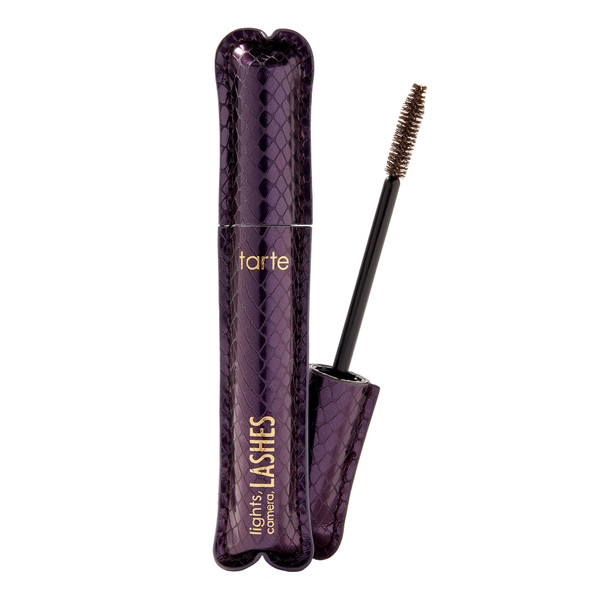 tarte lights, camera, lashes 4-in-1 mascara – Volume, Length, Curl & Conditioning for Fuller-Looking Lashes, Smudge-Proof, Flake-Free, Longwear, Vegan & Cruelty-Free, full size, brown