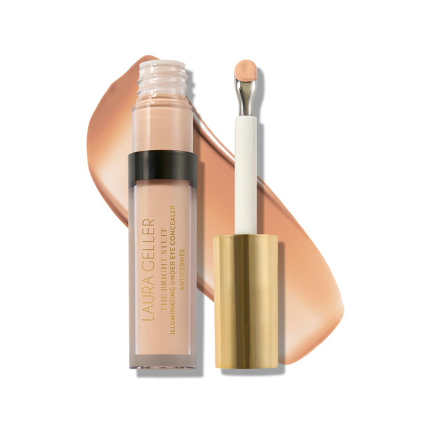 LAURA GELLER NEW YORK The Bright Stuff Illuminating Under Eye Concealer with Cooling Metal Tip - Light Coverage (03 Light)