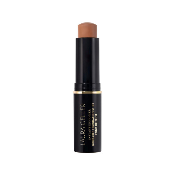 LAURA GELLER NEW YORK Instant Enhancer Buildable Foundation Stick – Serum-Based Medium Coverage Foundation Stick, Natural Finish, Lightweight Hydrating Makeup for Mature Skin, Deep