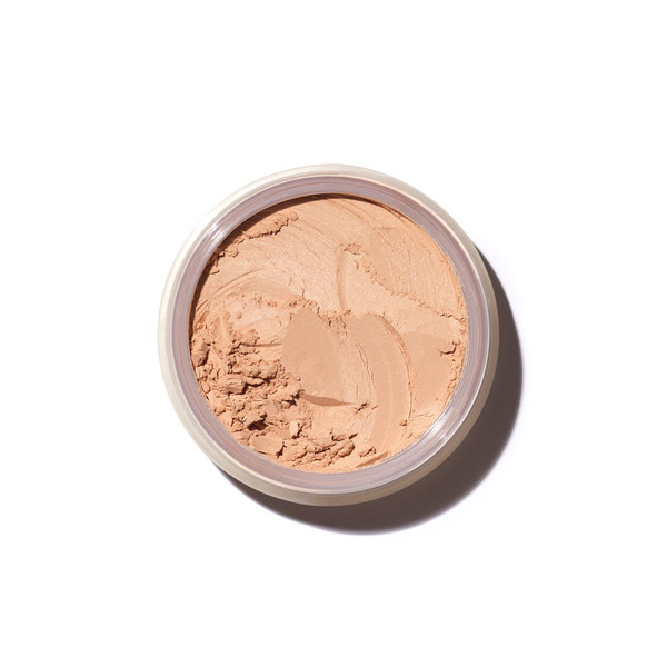 Saie Airset Radiant Loose Setting Powder - Weightless Face Powder to Set, Smooth + Diffuse Face Makeup - Formulated with Hydrating Squalane - Translucent Medium (0.14 oz)