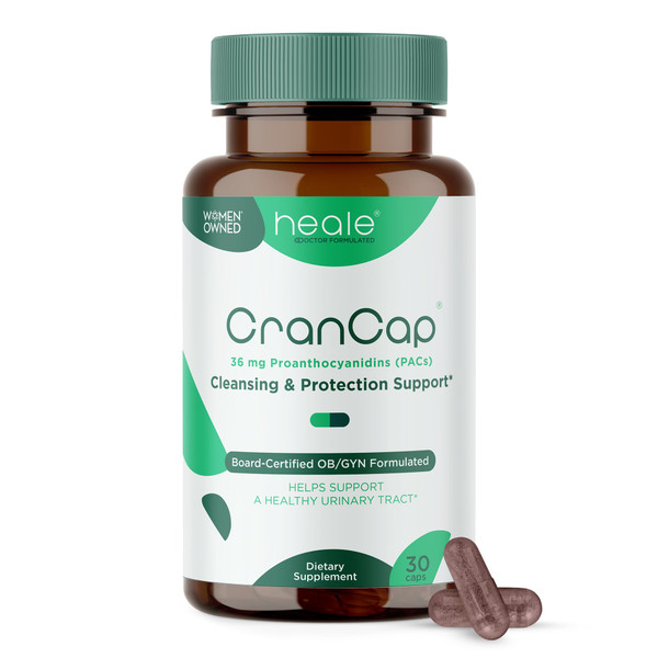 CranCap - Cranberry Pills - Urinary Tract Health Cranberry Supplement - 36mg of Potent PACs - Non GMO, Vegan, Gluten Free - by Heale - 30 Capsules