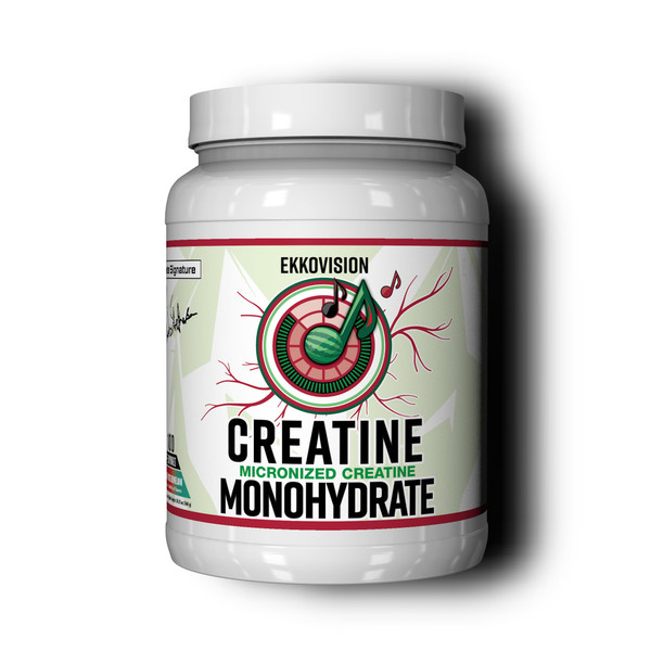 Ekkovision Creatine Monohydrate Powder, Micronized, Sour Watermelon, Pre & Post Workout Supplement for Men and Women, Energy Support, Easy to Mix in Shakes, Smoothies & Beverages, 100 Servings