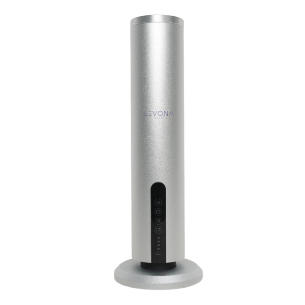 Levona Scent Essential Oil Diffuser - Cold Air Diffuser, Waterless Plug-In Aroma with Night Light, App Controlled - For Home, Office & Hotel - Covers 1000 sq ft - Acasa 1000, Silver (Oil Not Included)