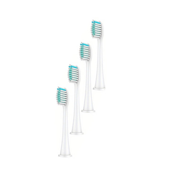 Electric Toothbrush Head, Replaceable Sonic Electric Toothbrush Head, Suitable for Electric Replaceable Brush(White 4pc)