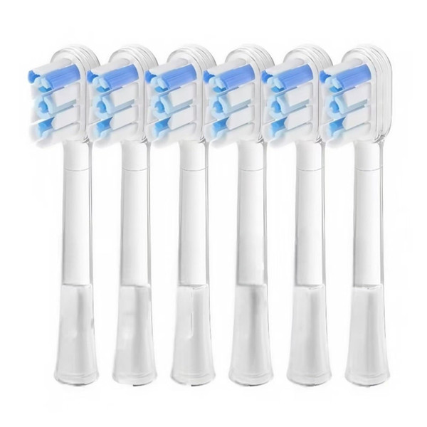 Electric Toothbrushes Replace Brush Heads. Compatible for Laifen LFTBO1-S LFTB01-P ABS LFTB01-A(Blue High Efficiency x6)