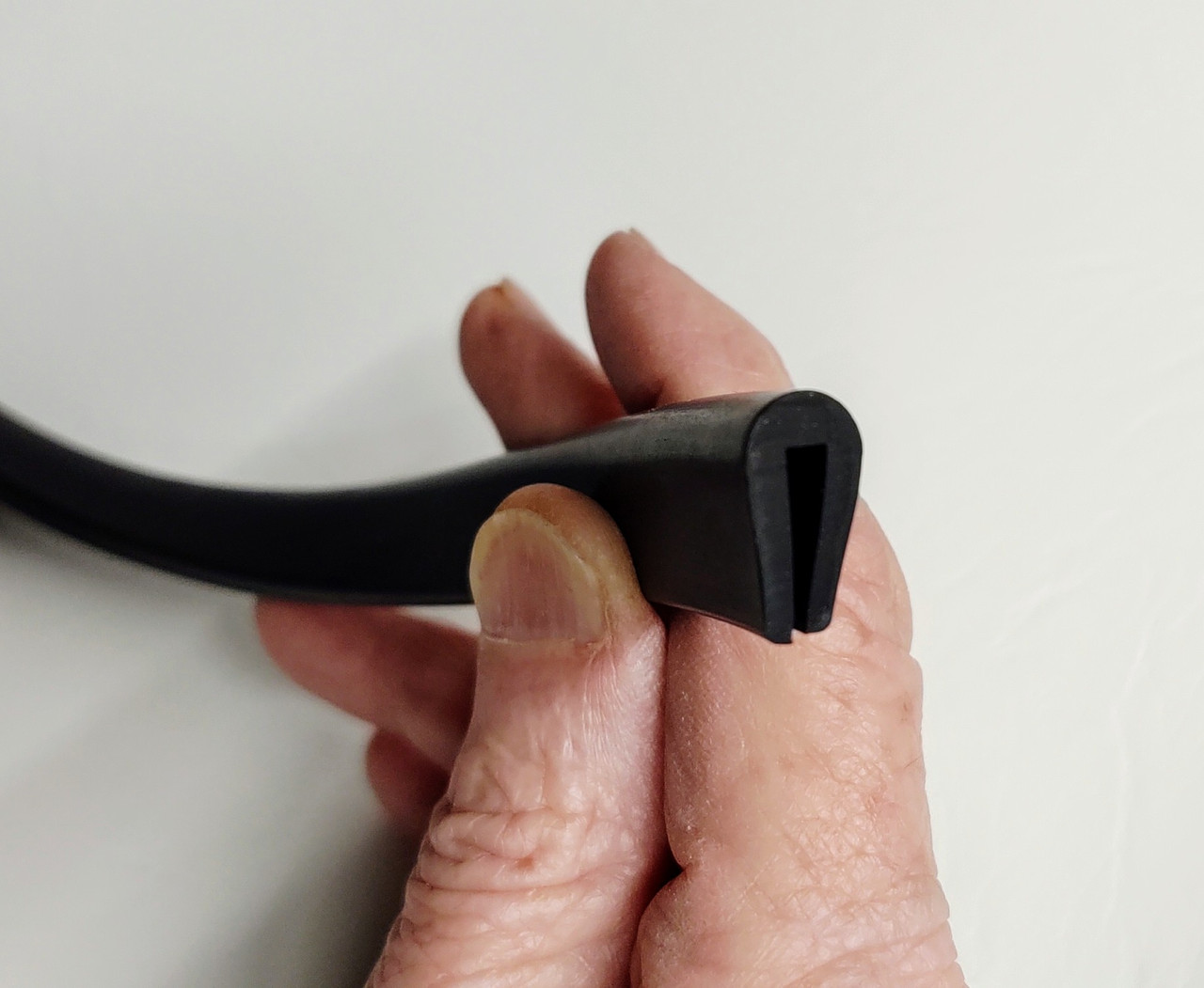 Rubber Edge Trim X1012 1/8" Sold by the Yard J & J Auto Fabrics, Inc.