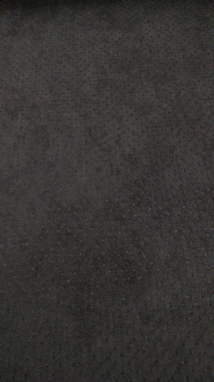 Black Luxury Stretch Suede Foam Backed Fabric