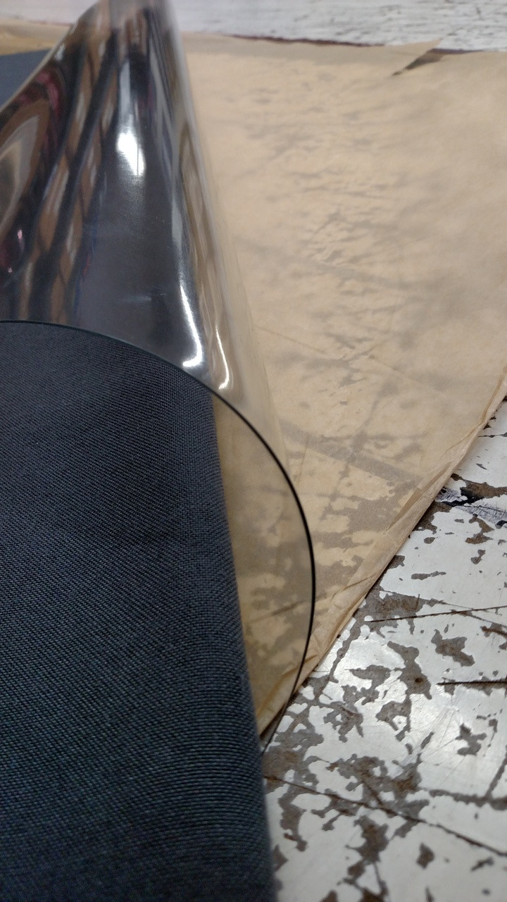 30 Gauge Interleaved Rolled Clear Plastic Vinyl 54" Sold by the