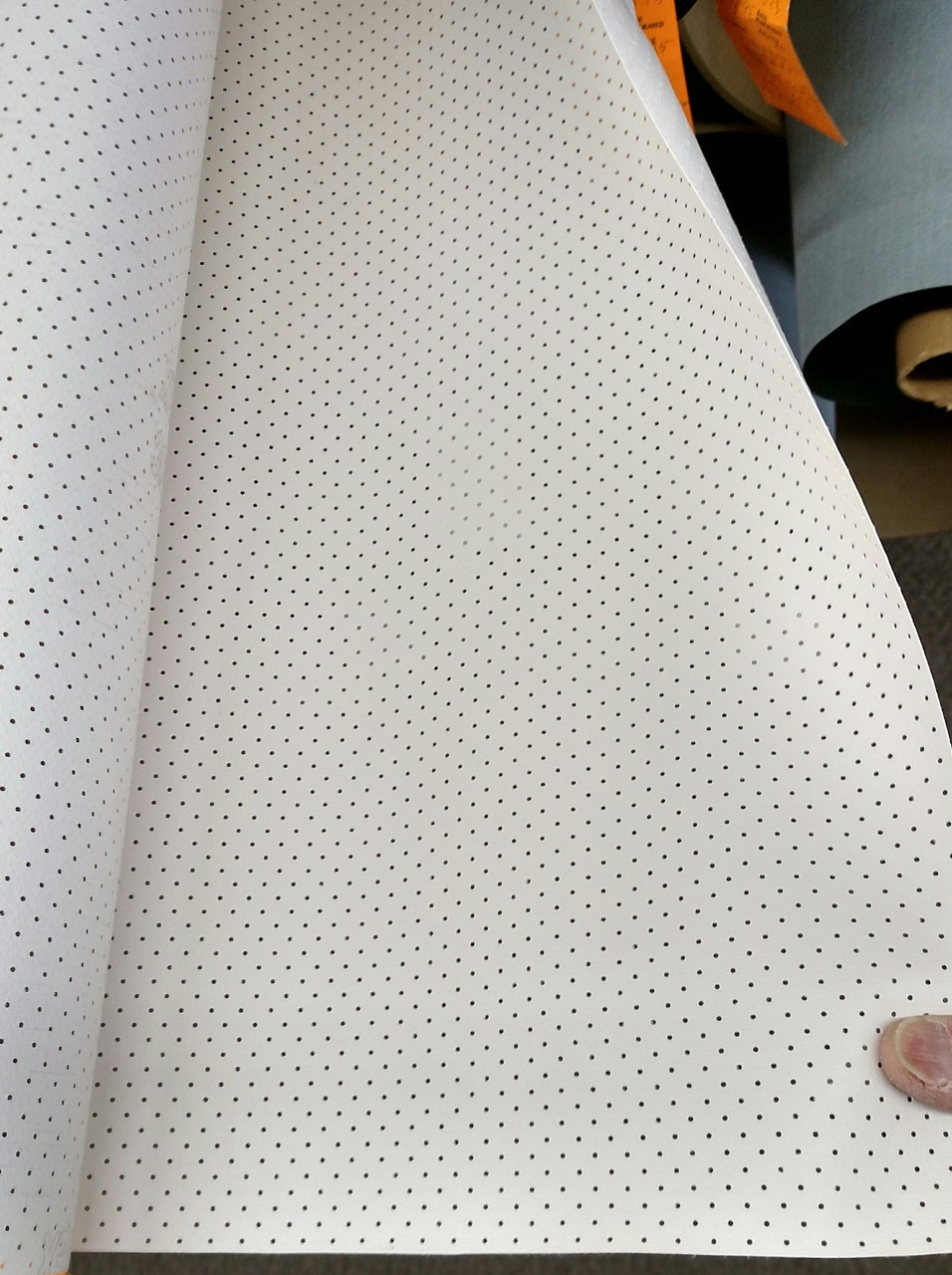 Enduratex Vinyl Headliner PERFORATED MARINE 1004 White 54" Sold by