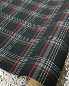 German Plaid Red/Black/Gray OEM Fabric 58" Wide - Sold by the Continuous Yard German Plaid Red/Black/Gray OEM Fabric 58" Wide - Sold by the Continuous Yard