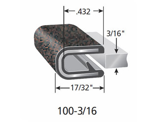 Fits up to a 3/16" Edge Thickness with a Leg Length of 17/32" Fits up to a 3/16" Edge Thickness with a Leg Length of 17/32"