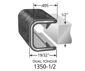 Fits up to a 1/2" Edge Thickness with a Leg Length of 19/32" Fits up to a 1/2" Edge Thickness with a Leg Length of 19/32"