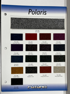 Polaris METALFLAKE/GLITTER Sample Card Polaris METALFLAKE/GLITTER Sample Card
