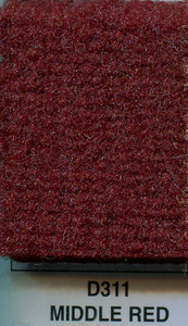 Imported Finetuft Velour Carpet 60" - D311 Middle Red
