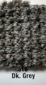 Imported German Wool Square Weave Carpet 65" - 316 Dark Grey*NOTICE* Imported German Wool Square Weave Carpet 65" - 316 Dark Grey*NOTICE*