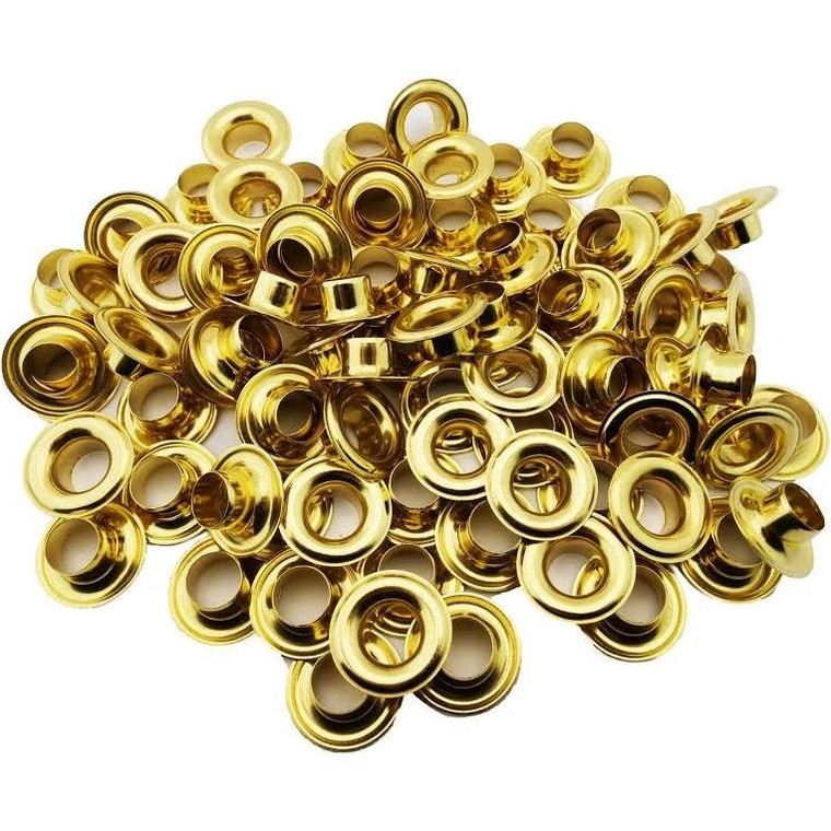 Grommet/Washer BRASS #0 - TWO Dozen 