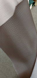 Brown Woven Vinyl Pattern Boxes with Front Buckle and Bronze