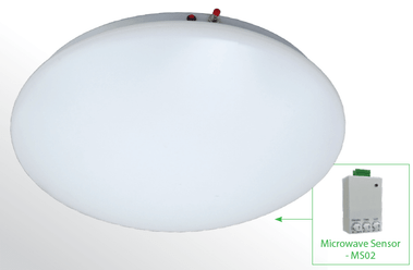 opal premium tri colour oyster emergency light with optional sensor