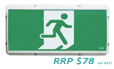 24V Temporary Emergency Weatherproof Exit Light