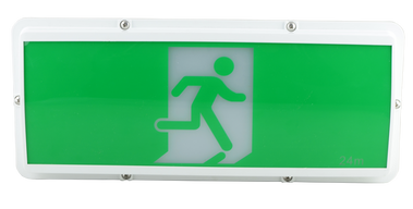 omega weatherproof exit light