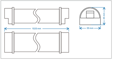 B01E 48v Temporary 4ft Slimline Emergency Batten