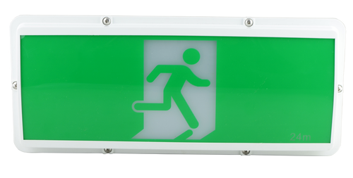 omega weatherproof exit light