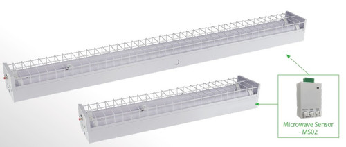 LED Strip Wireguard Emergency Batten with Sensor Socket