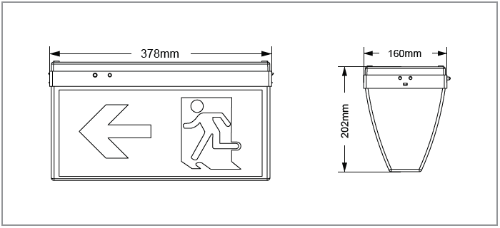 evoke exit light