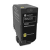 LEXMARK 74C0H40 Toner Cartridge, Yellow, 12K 