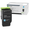 LEXMARK 75M10C0 Toner Cartridge, Cyan, Return Program, 2k
