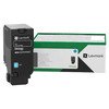 LEXMARK 71C1HC0 Toner Cartridge, Cyan, Return Program, 10.5k