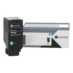 LEXMARK 71C0X20 Toner Cartridge, Cyan, 12.5K