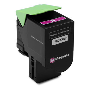 LEXMARK 78C1XM0 Toner, Magenta, 5K
