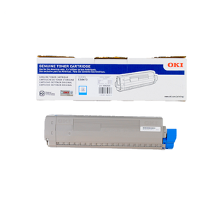 OKI 45862826 Cyan Toner Cartridge, Estimated Yield: 8,800