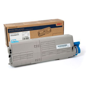 OKI 46490503 Cyan Standard-Capacity Toner Cartridge, Estimated Yield: 3,000