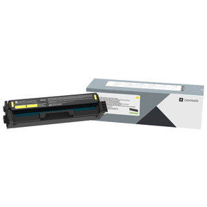 LEXMARK C320040 Yellow Standard Yield Toner Print Cartridge, Yield: 1,500 Pages