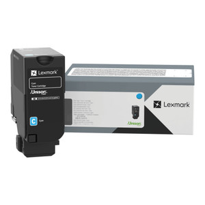 LEXMARK 71C1XC0 Toner Cartridge, Cyan, Return Program, 12.5K