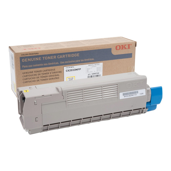 OKI 43865765 Toner, Yellow, 6K