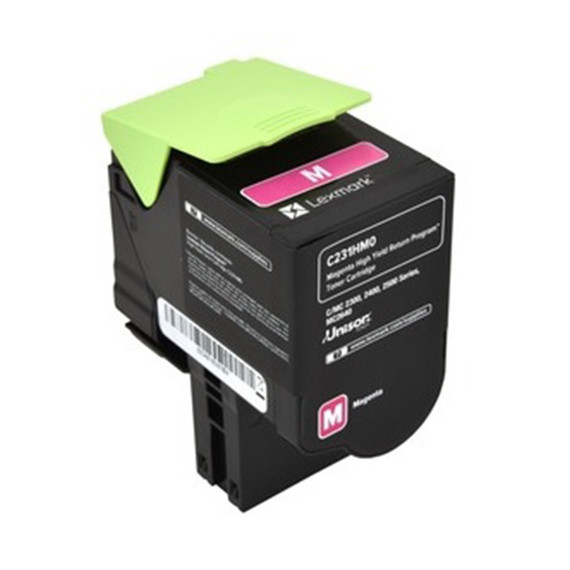 LEXMARK C231HM0 Toner, Magenta, 2.3K, Return