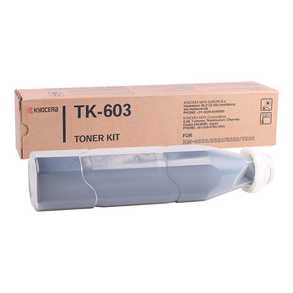 KYOCERA TK603 Toner, Black, 30K