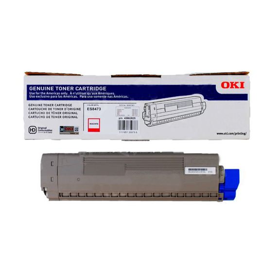 OKI 45862825 Magenta Toner Cartridge, Estimated Yield: 8,800
