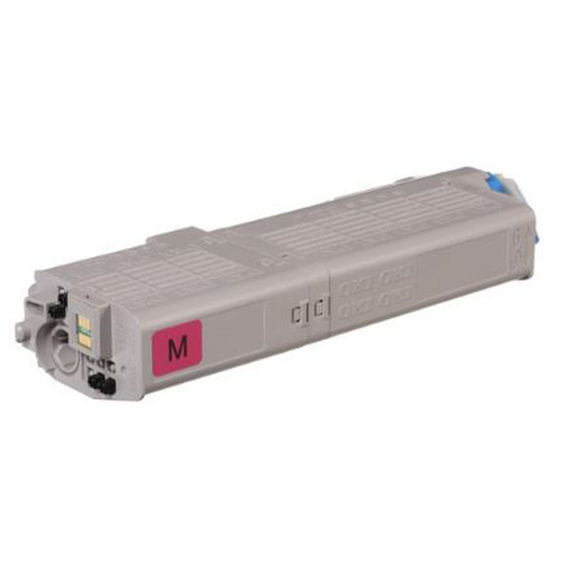 OKI 46490602 Magenta High-Capacity Toner Cartridge, Estimated Yield: 6,000