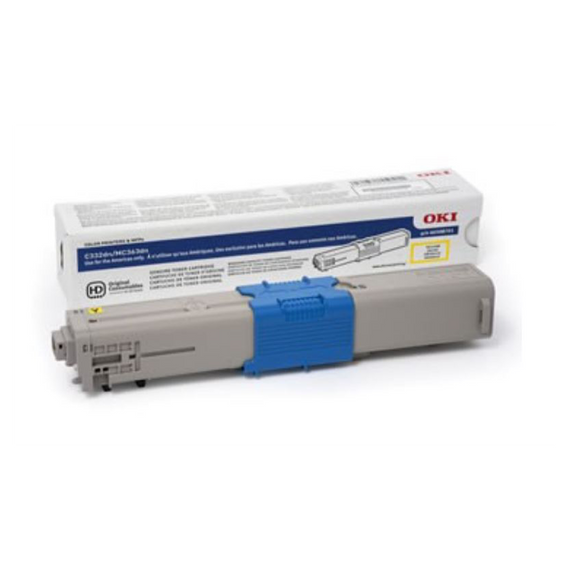 OKI 46508701 Yellow High-Capacity Toner Cartridge, Estimated Yield: 3,000
