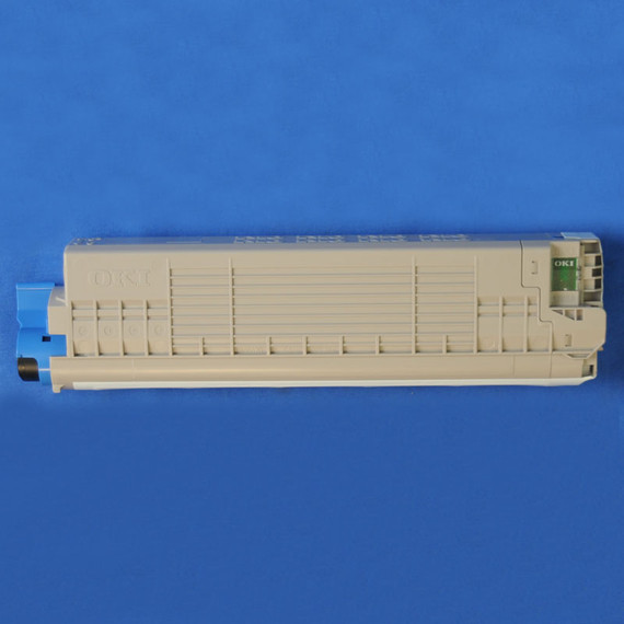OKI 46861303 Cyan High-Capacity Toner Cartridge, Estimated Yield: 10,000