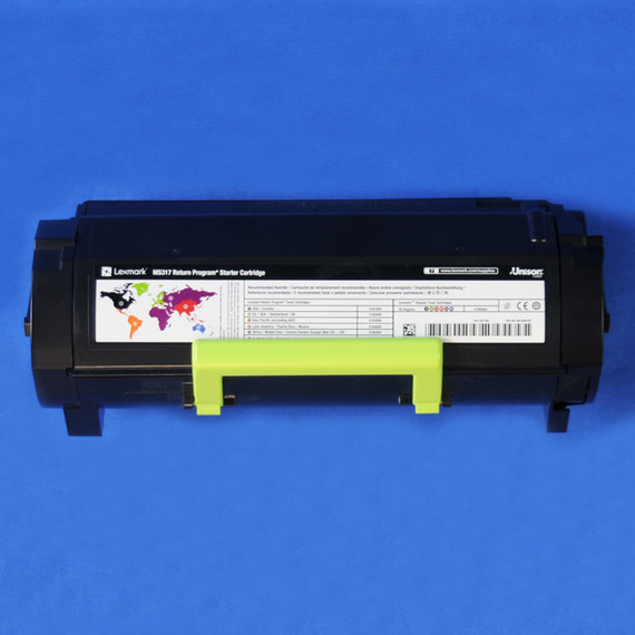 LEXMARK 51B00A0 Toner, Black, 2.5K