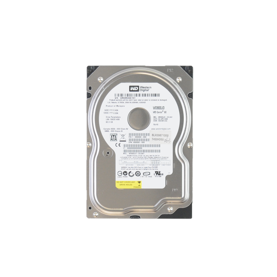 TOSHIBA 6GA080WDSAHD Hard Drive 3.5 SATA, 160GB