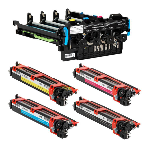 LEXMARK 700Z5 700Z5 Black and Color Imaging Kit (4) Photoconductors and (4) Developers 40K