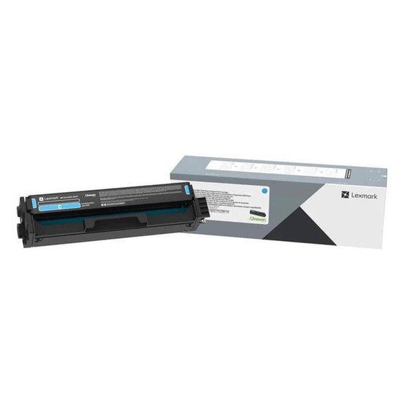 LEXMARK C340X20 Cyan High-Capacity Print Cartridge, Estimated Yield: 4,500