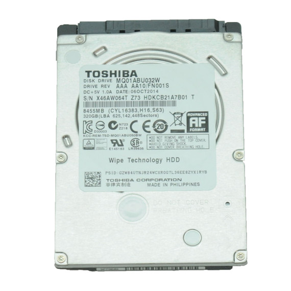 TOSHIBA MQ01ABU032W Hard Drive Wipe Tech